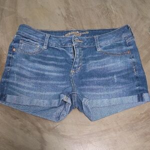 Arizona Jean Company Blue Jean Shorts Cuffed Hem